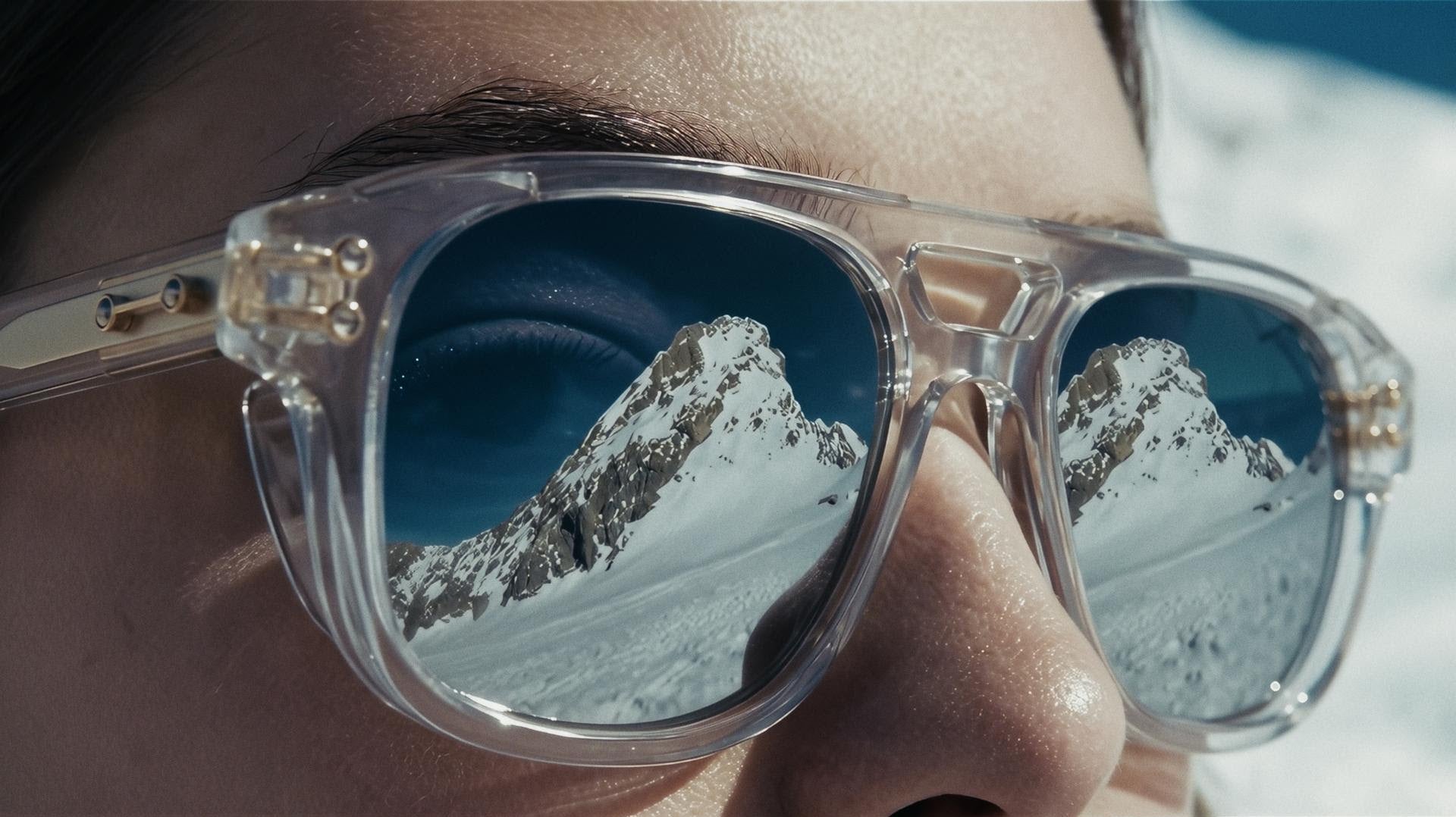 A woman in Akoni Altitude sunglasses