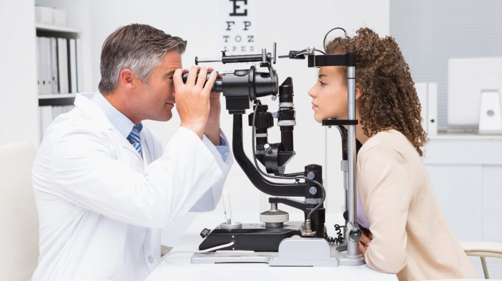 contact lens exam and fitting