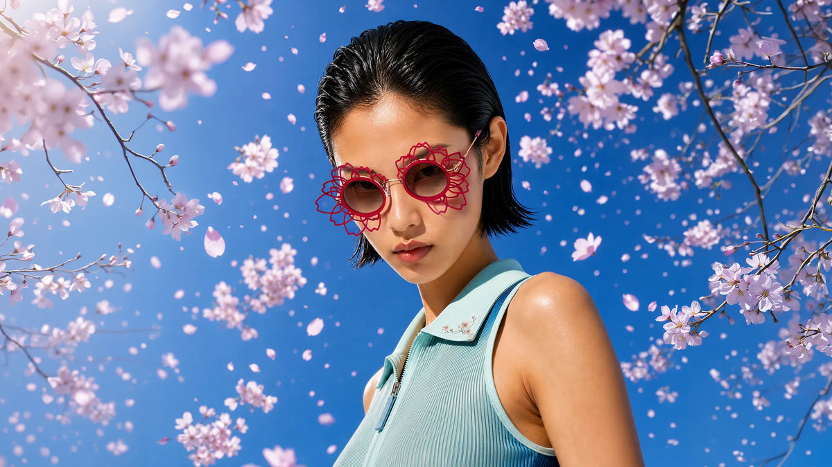 Woman in SAKURA sunglasses