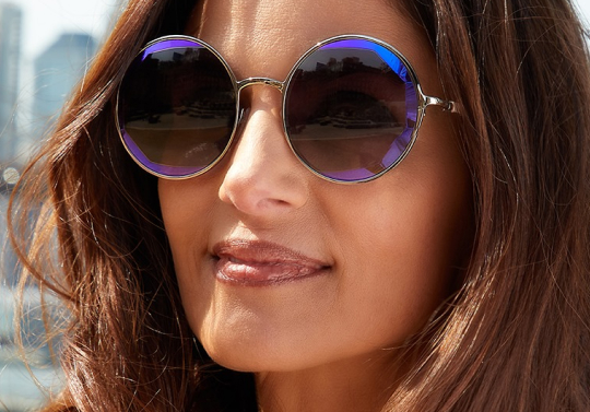 Gold wood online frame glasses