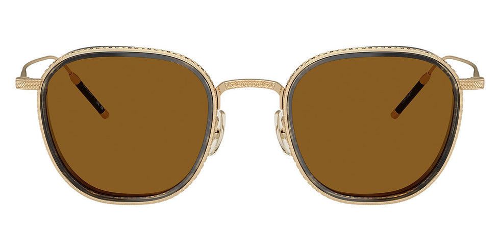 Oliver Peoples® Tk-9 Sun OP 0OV1321ST 526453 48 - 18K Gold Plated / True Brown Sunglasses