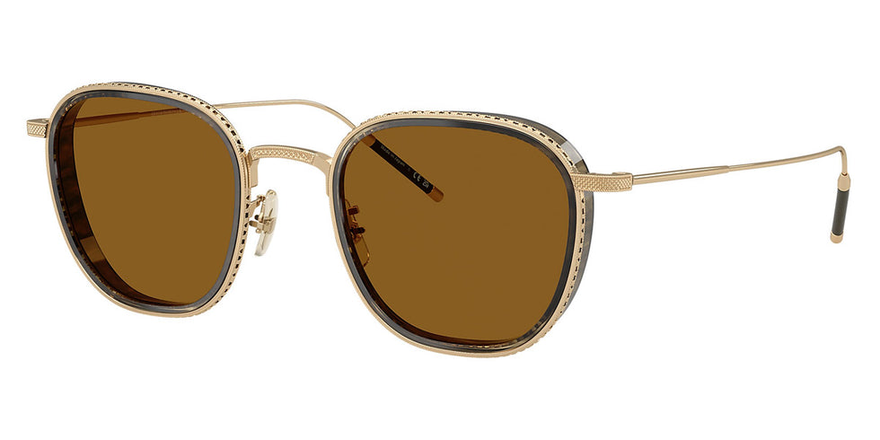 Oliver Peoples® Tk-9 Sun OP 0OV1321ST 526453 48 - 18K Gold Plated / True Brown Sunglasses