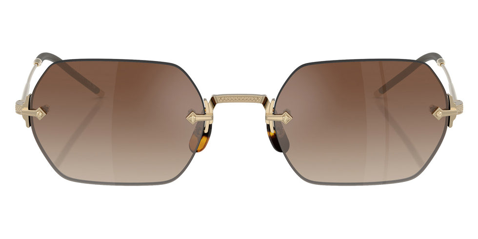 Oliver Peoples® TK-13 OV1353ST 5035Q1 52 - Gold / Dark Brown Gradient Mirror Sunglasses