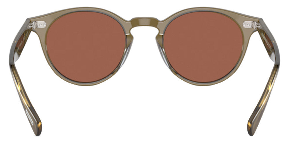 Oliver Peoples® Romare Sun OV5459SU 1678W4 48 - Dusty Olive / Persimmon Mirrored Sunglasses