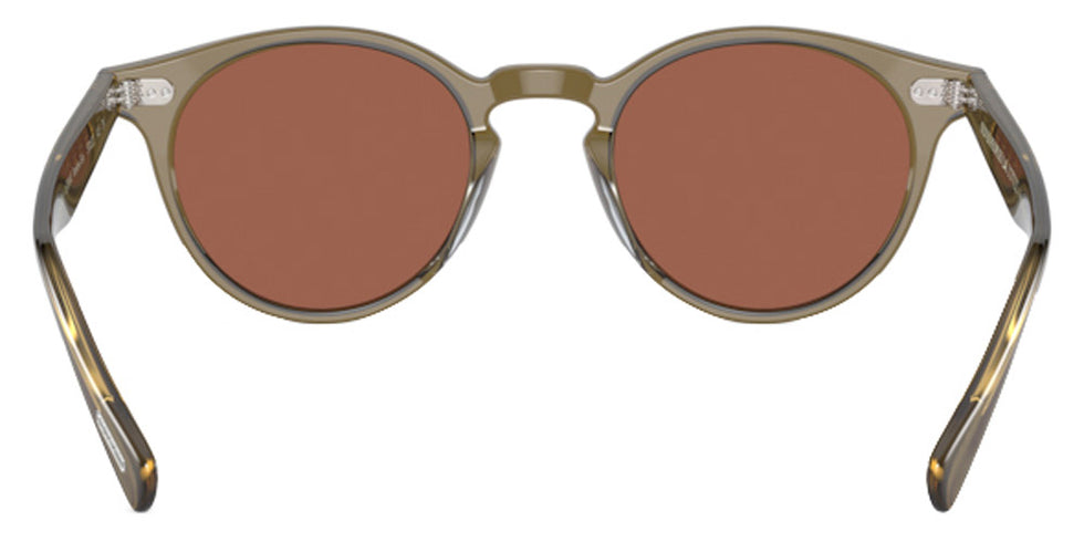 Oliver Peoples® Romare Sun OV5459SU 1678W4 48 - Dusty Olive / Persimmon Mirrored Sunglasses
