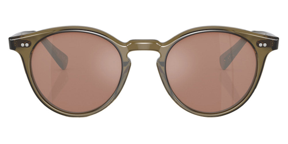 Oliver Peoples® Romare Sun OV5459SU 1678W4 48 - Dusty Olive / Persimmon Mirrored Sunglasses