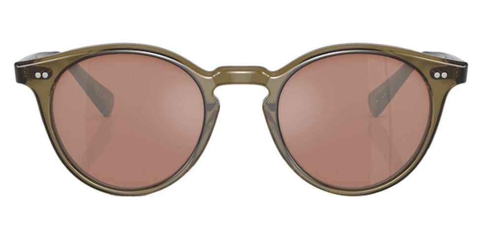 Oliver Peoples® Romare Sun OV5459SU 1678W4 48 - Dusty Olive / Persimmon Mirrored Sunglasses