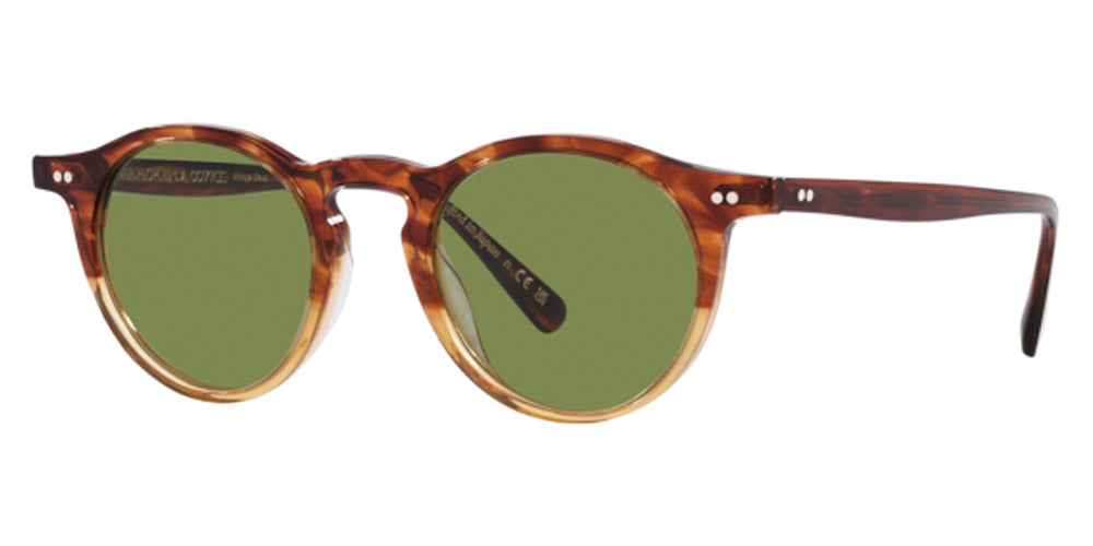Oliver Peoples® Op-13 Sun OV5504SU 175452 49 - Dark Amber Gradient/Green C Sunglasses