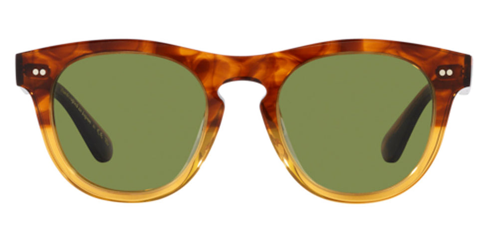 Oliver Peoples® Rorke OV5509SU 175452 49 - Dark Amber Gradient / Green C Sunglasses
