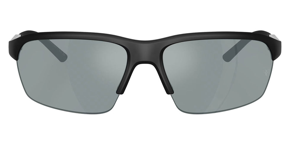 Oliver Peoples® R-6 OP 0OV5572S 70016G 65 - Semi-Matte Black / Grey Polar Flash Mirror Sunglasses