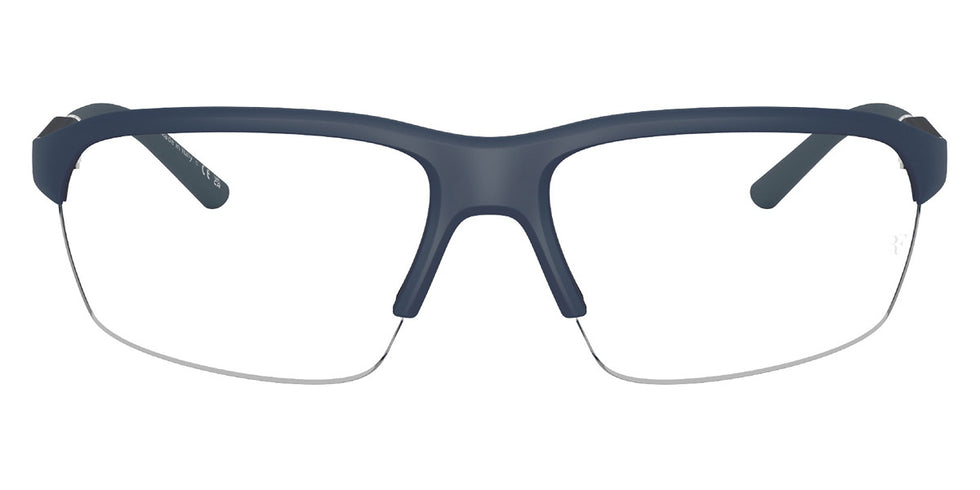 Oliver Peoples® R-6 OP 0OV5572S 7003SB 65 - Semi-Matte Blue Ash / Clear Blue Light Filter Sunglasses