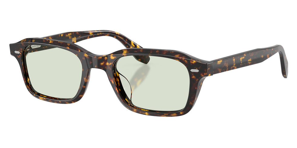 Oliver Peoples® N.08 OV5588SU 174121 49 - Atago Tortoise / Green Transition Photochromic Sunglasses
