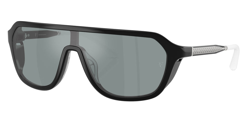 Oliver Peoples® R-12 OV5591SU 70096G 127 - Black / Grey Flash Mirror Sunglasses