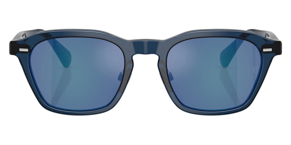 Oliver Peoples® R-11 OV5593S 178755 52 - Ash Blue / Marine Flash Mirror Sunglasses