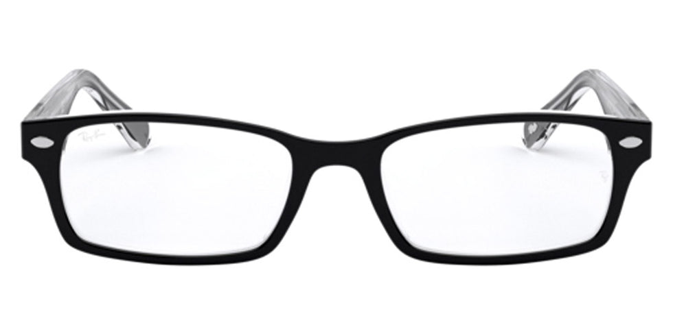 Ray-Ban® RX5206 RX5206 2034 52 - Black On Transparent Eyeglasses