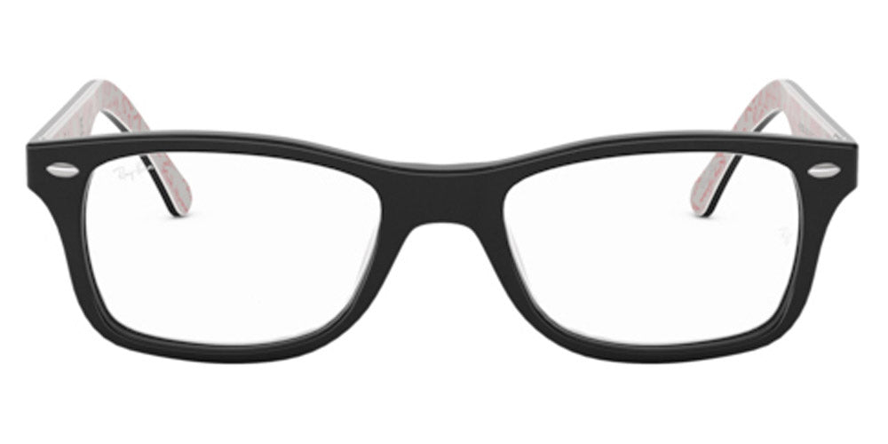 Ray-Ban® RX5228 RX5228 8121 50 - Black on Transparent Green Eyeglasses