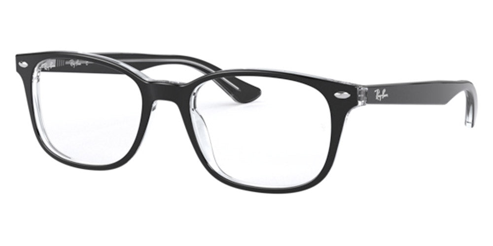 Ray-Ban® RX5375 RX5375 2034 51 - Black On Transparent Eyeglasses