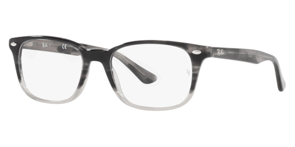 Ray-Ban® RX5375 RX5375 8055 53 - Striped Gray Eyeglasses