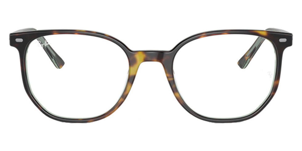 Ray-Ban® Elliot RX5397 RX5397 8249 52 - Havana on Transparent Green Eyeglasses