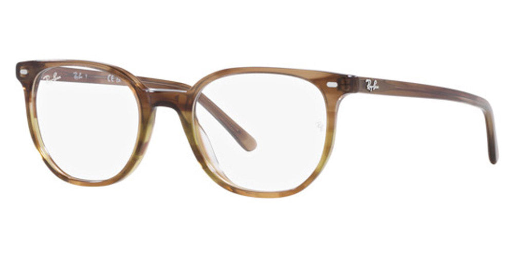 Ray-Ban® Elliot RX5397 RX5397 8255 50 - Striped Brown and Green Eyeglasses