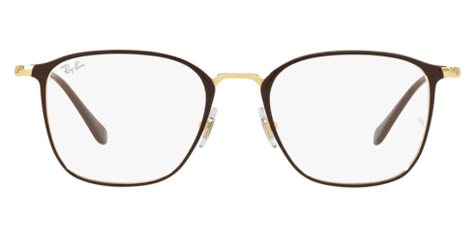 Ray-Ban® RX6466 RX6466 2905 49 - Brown On Gold Eyeglasses