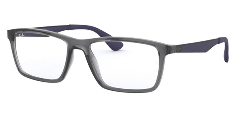 Ray-Ban® RX7056 RX7056 5814 55 - Transparent Gray Eyeglasses