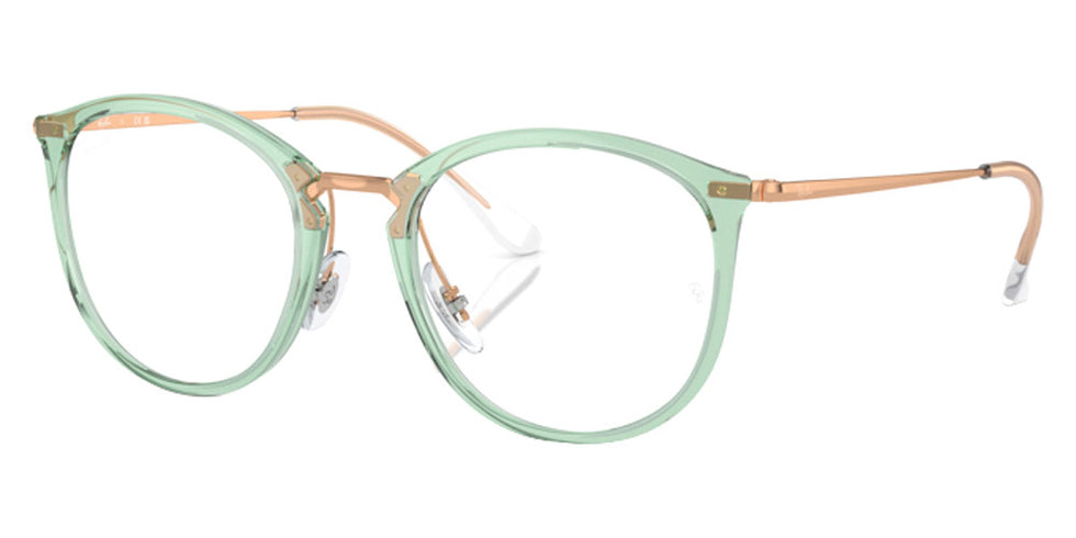 Ray-Ban® RX7140 RX7140 8337 51 - Transparent Green Eyeglasses