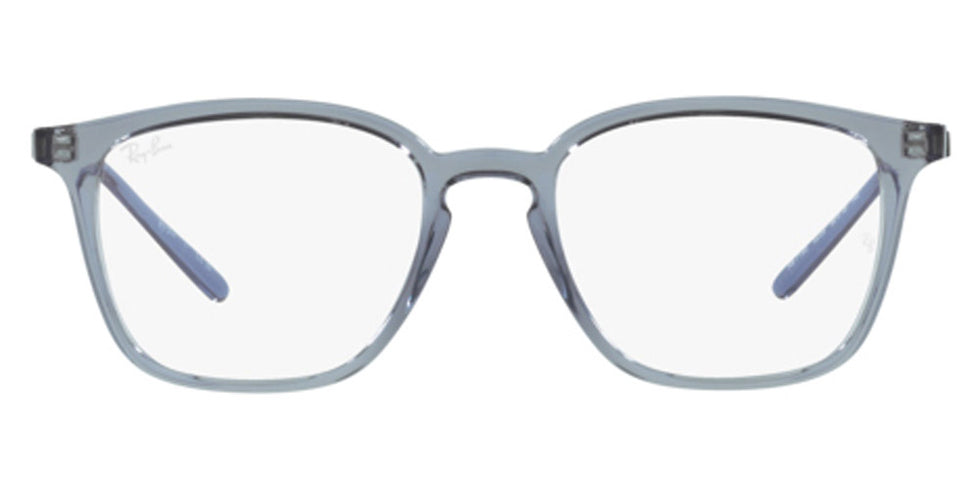 Ray-Ban® RX7185 RX7185 8235 50 - Transparent Dark Blue Eyeglasses