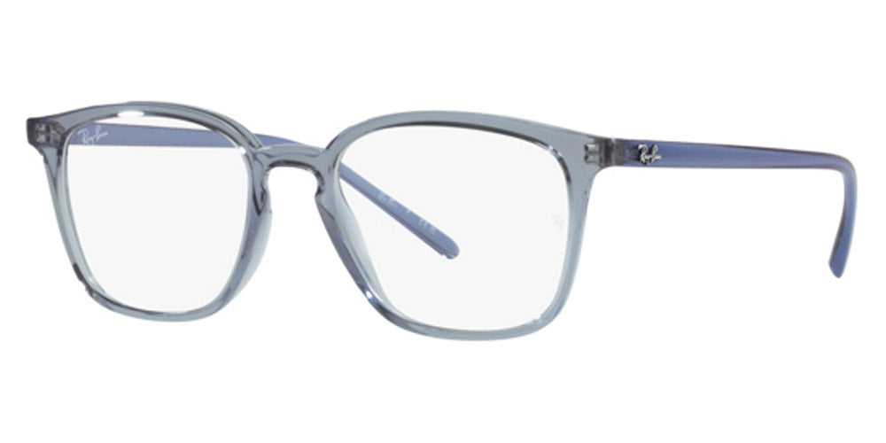 Ray-Ban® RX7185 RX7185 8235 52 - Transparent Dark Blue Eyeglasses