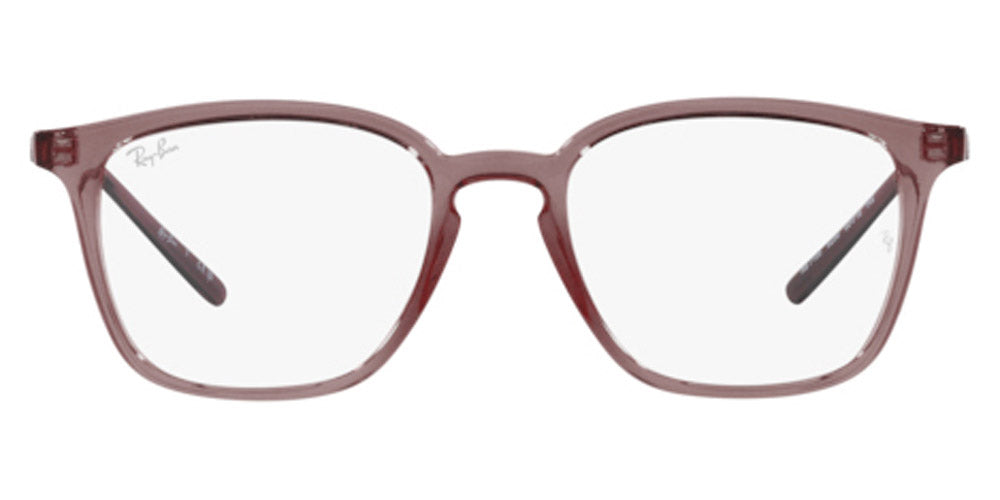 Ray-Ban® RX7185 RX7185 8236 50 - Transparent Brown Eyeglasses