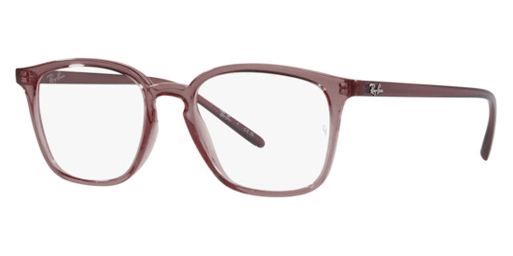 Ray-Ban® RX7185 RX7185 8236 52 - Transparent Brown Eyeglasses