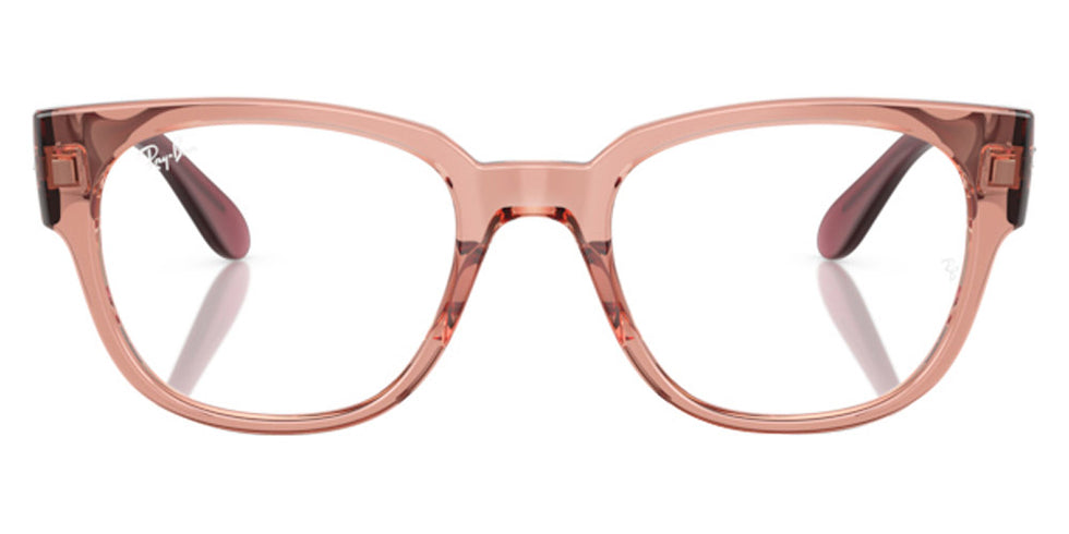 Ray-Ban® RX7210 RX7210 8314 50 - Transparent Dark Pink Eyeglasses