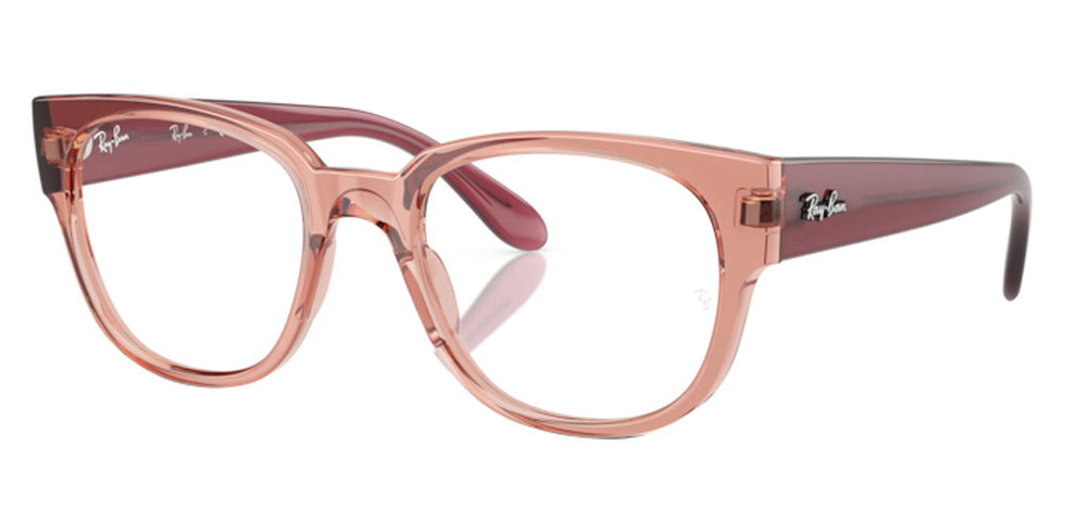 Ray-Ban® RX7210 RX7210 8314 52 - Transparent Dark Pink Eyeglasses