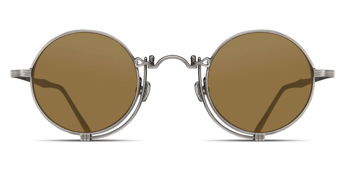Matsuda® 10601H - Antique Silver / Café Brown Sunglasses