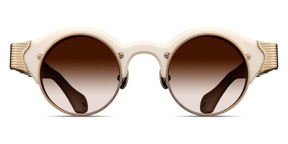 Matsuda® 10605H MTD 10605H Brushed Gold/Milk White 43 - Brushed Gold / Milk White Sunglasses