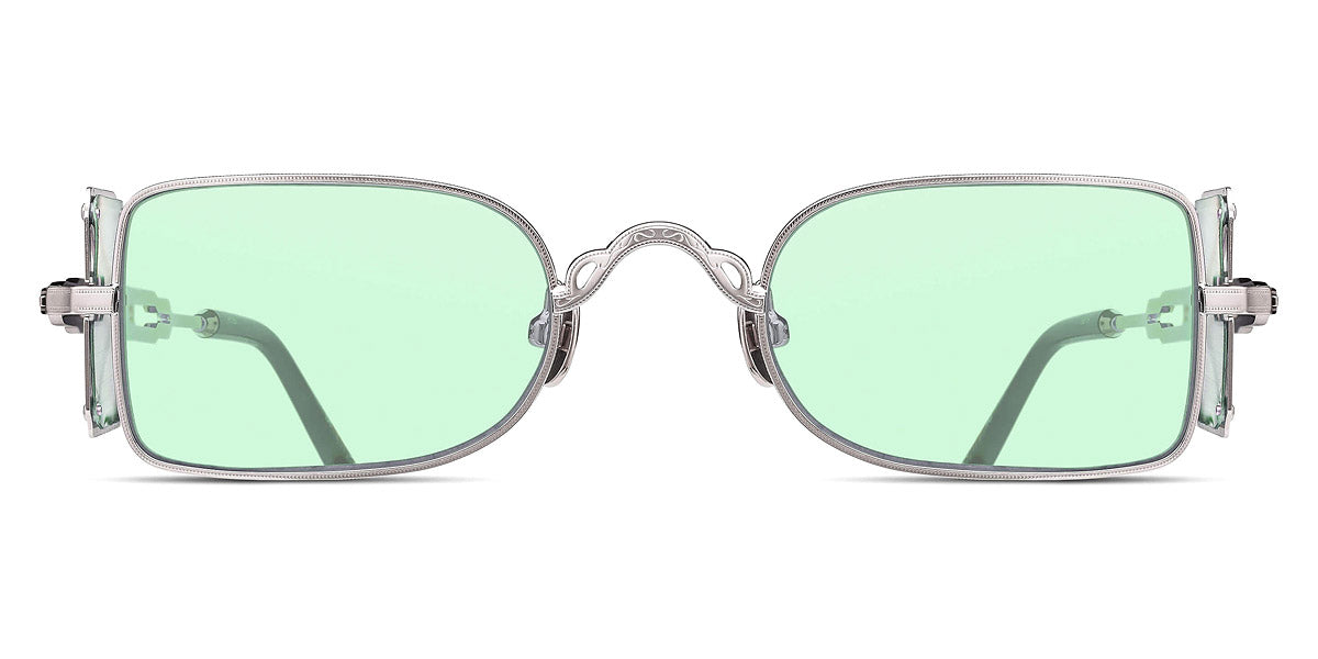 Matsuda® 10611H MTD 10611H Palladium White/Café Green 48 - Palladium White / Café Green Sunglasses