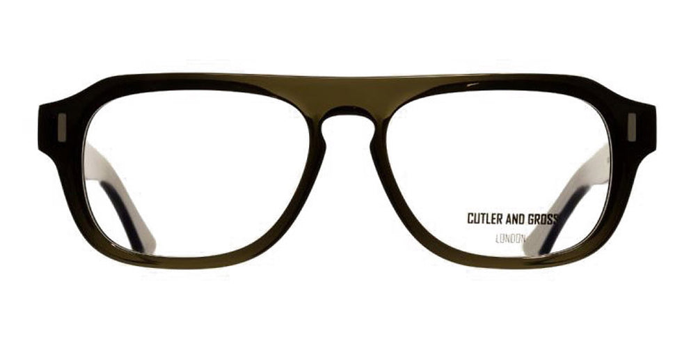 Cutler and Gross® CG1319 CG OP 1319 OLIVE GREEN 55 - Olive Green Eyeglasses