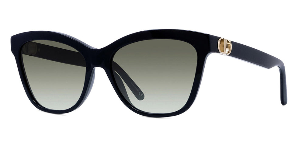 Dior® 30MONTAIGNEMINI BI CD 30MONTAIGNEMINI BI 10A1 56 - 10A1 Shiny Black / Smoke Sunglasses
