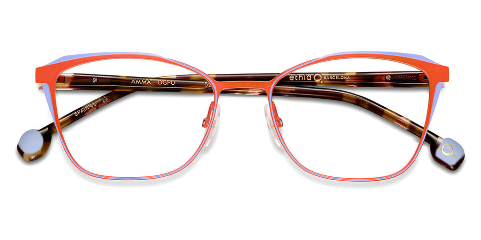 Etnia Barcelona® AMMA 4 AMMA 52O OGPU - OGPU Orange/Purple Eyeglasses