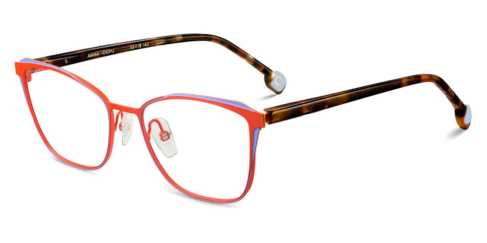 Etnia Barcelona® AMMA 4 AMMA 52O OGPU - OGPU Orange/Purple Eyeglasses