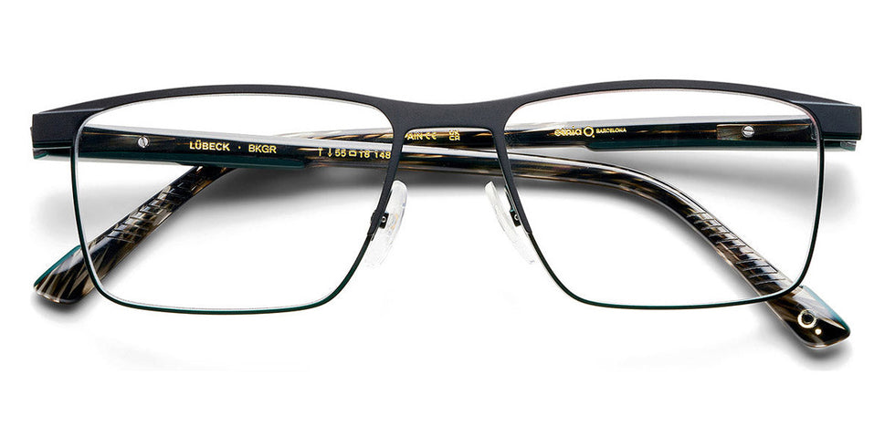 Etnia Barcelona® LUBECK 4 LUBECK 53O BKGR 55 - BKGR Black/Green Eyeglasses