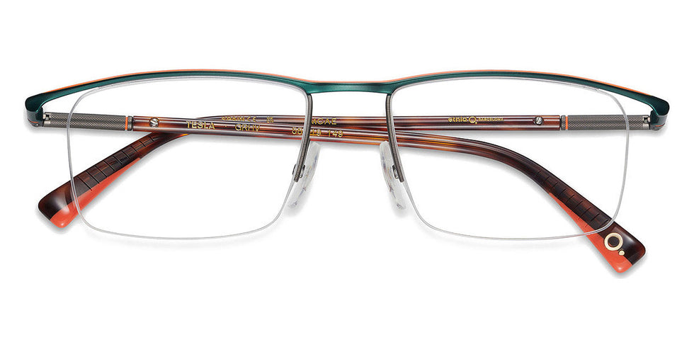 Etnia Barcelona® TESLA 4 TESLA 55O GRHV - GRHV Green/Havana Eyeglasses