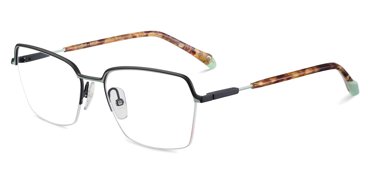 Etnia Barcelona® YOKI 4 YOKI 54O BKGR - BKGR Black/Green Eyeglasses