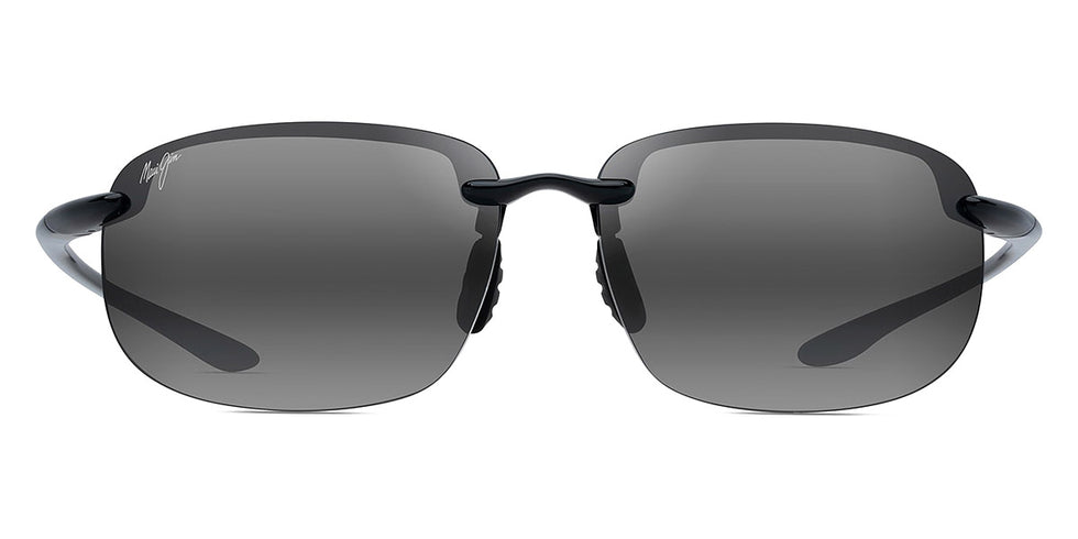 Maui Jim® Ho'Okipa Xlarge 456-02 - Black Gloss / Neutral Grey Sunglasses