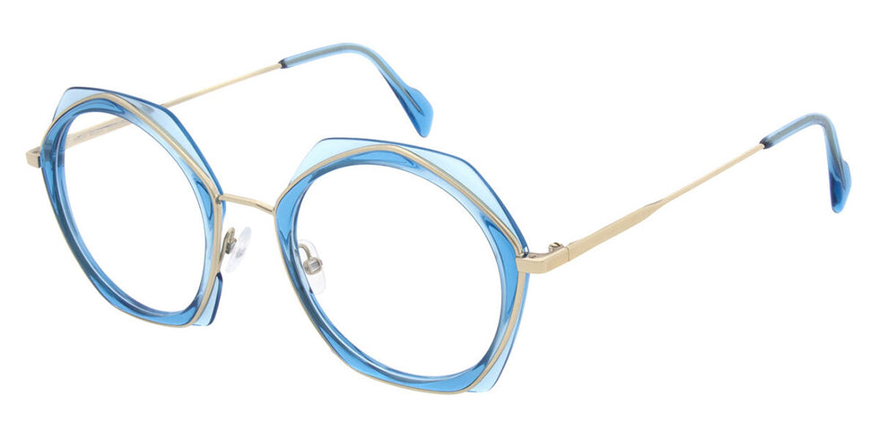 Andy Wolf® 4799 ANW 4799 04 50 - Blue/Greygold 04 Eyeglasses
