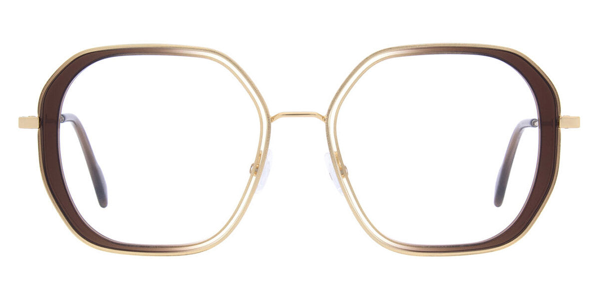 Andy Wolf® 4800 ANW 4800 05 53 - Brown/Gold 05 Eyeglasses