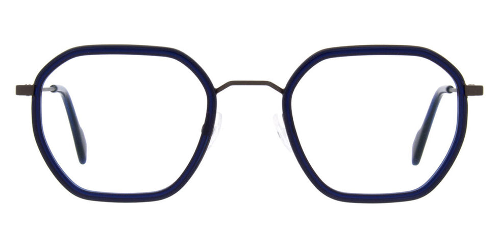 Andy Wolf® 4801 ANW 4801 06 49 - Brown/Blue Eyeglasses