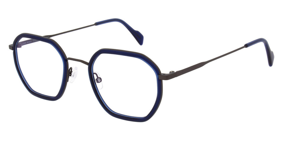 Andy Wolf® 4801 ANW 4801 06 49 - Brown/Blue Eyeglasses