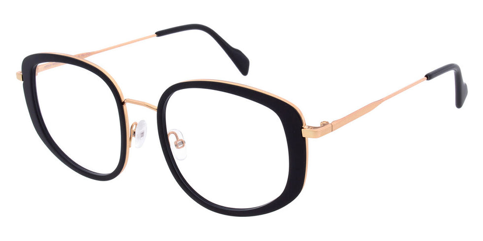 Andy Wolf® 4802 ANW 4802 01 53 - Black/Rosegold 01 Eyeglasses