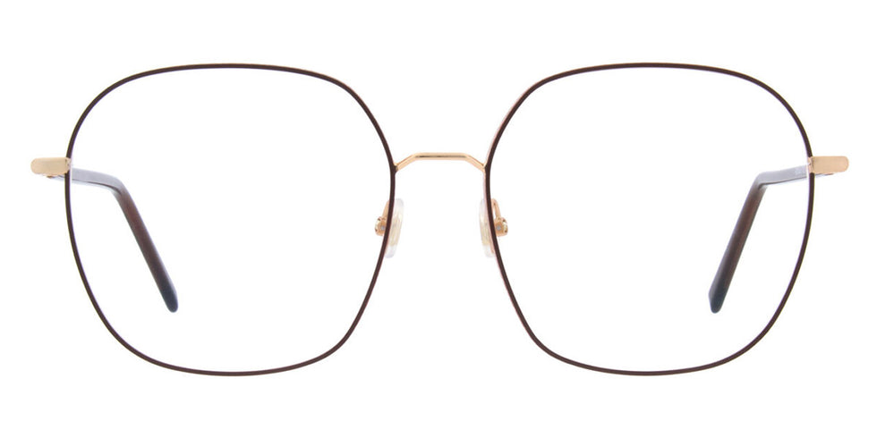 Andy Wolf® 4824 ANW 4824 03 58 - Rosegold/Brown Eyeglasses